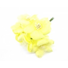 Цветы анемоны, 1 шт, диам 5 см, желтый